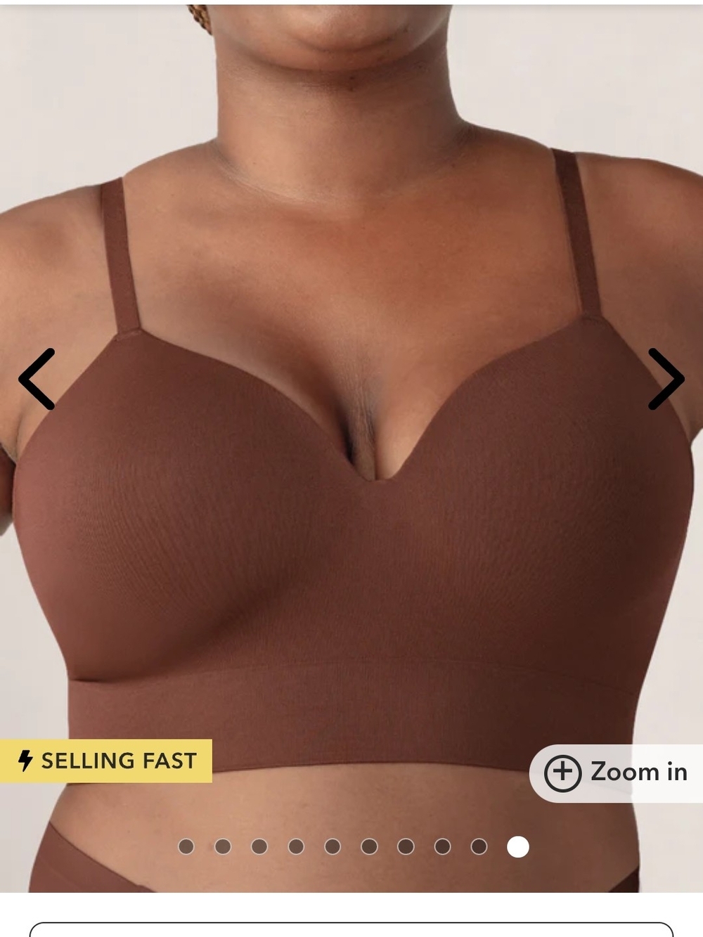 Shapermint Wireless Seamless Bra - Brown